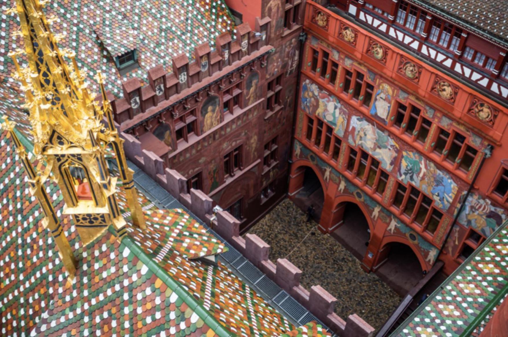 City Center Rooftop Balcony-Studio At Town Hall Basel Dış mekan fotoğraf
